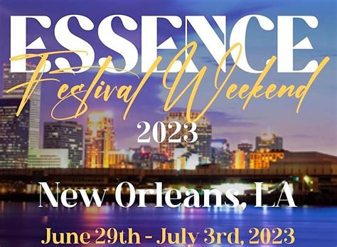 Essence Festival 2023, New Orleans, Louisiana, 30 June to 3 July