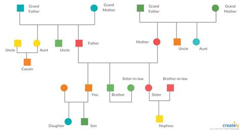 Family Genogram Template | Genogram Example, Genogram maker, Family ...