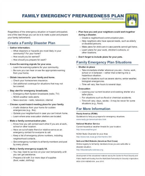 Emergency Plan - 36+ Examples, Format, How to make, PDF