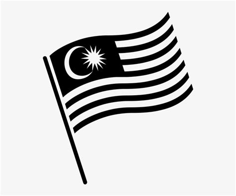 Malaysia Flag Black And White Transparent PNG - 600x600 - Free Download ...