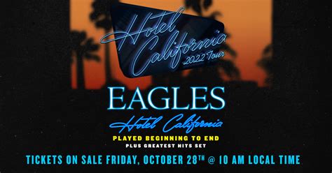 The Eagles Hotel California Tour 2024 - Effie Halette