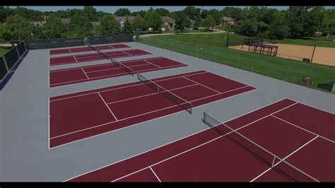 Tennis Courts Aerial Tour - YouTube