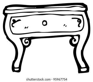 Bedside Table Cartoon Stock Illustration 95967616 | Shutterstock