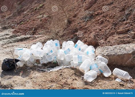 Discarded plastic bottles! stock image. Image of earth - 88335515