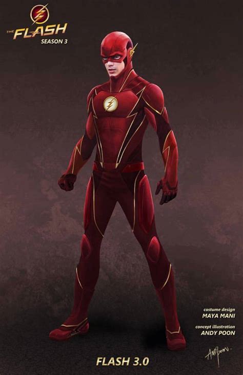 The Flash Season 3 Suit Concept Art By Andy Poon by TytorTheBarbarian ...