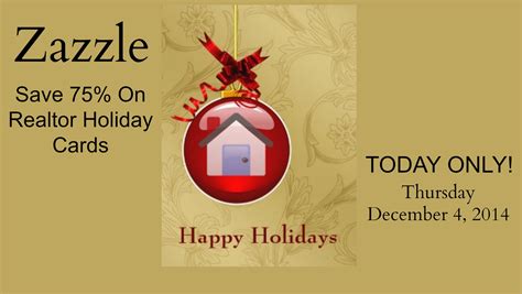 Realtor Holiday Cards Sale! 75% OFF Today Only!