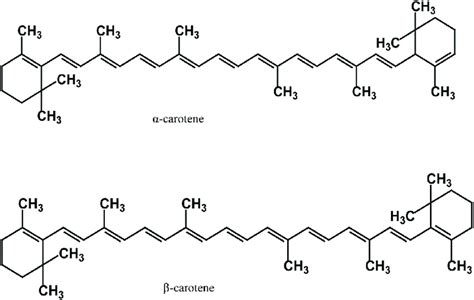 Chemical structure of carotene. | Download Scientific Diagram