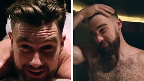 Travis Kelce Lookin' Great Shirtless in a Towel As Taylor Swift Records in NYC