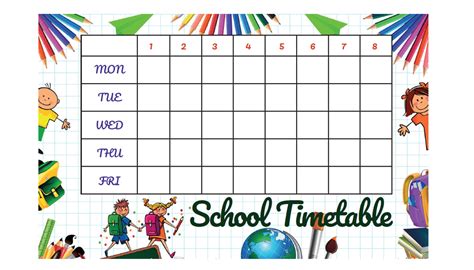 School Time Table | Download and Print - Your Home Teacher