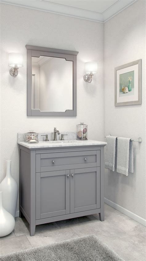 Awasome Small Bathroom Ideas With Gray Vanity 2022