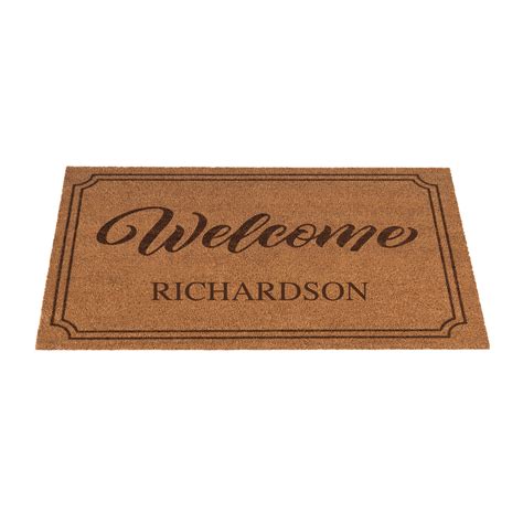 The Personalized Welcome Mat