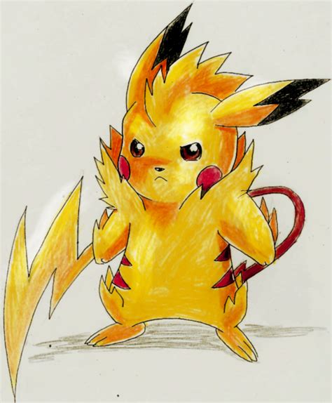 Angry Pikachu Sketch - Desi Comments