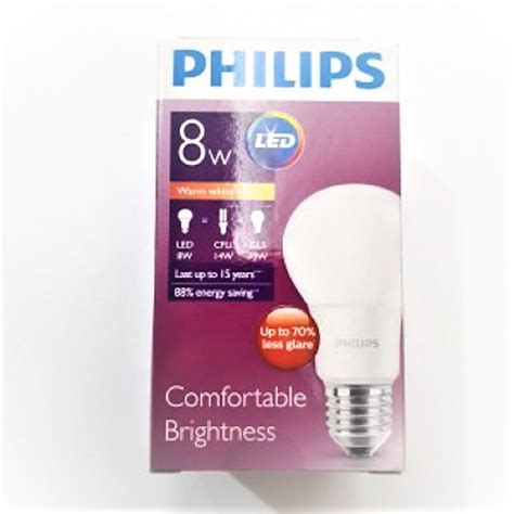 Philips LED Bulb 8w E27 Warm White - Zener - Online DIY store