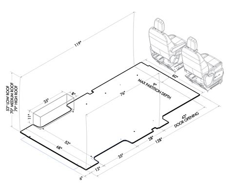 Ford Transit Vehicle Layouts | Ford transit, Ford transit camper ...