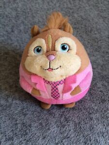 Alvin and the Chipmunks Ty Plush Brittany Chipette Round Pink Retired ...