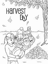 Harvest Day Coloring Page  Free Printable Pages For Kids sketch template
