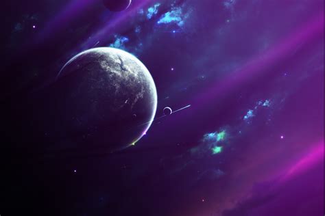 artwork, Space, Space Art, Planet, Purple Wallpapers HD / Desktop and ...