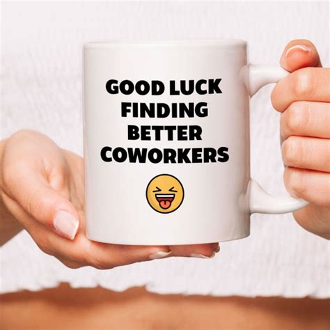 Goodluck Funny Coworker Mugs Goodbye Leaving Farewell Going | Etsy