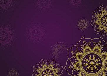 Purple and Gold Floral Background