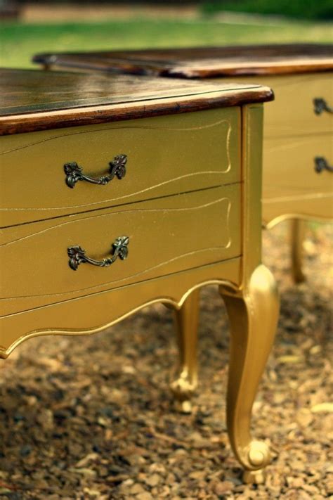 Furniture Flip: Gilded Side Tables - SNAP! Creativity | Flipping furniture, Painted furniture ...