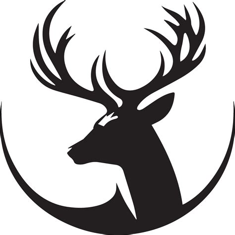 Deer vector silhouette illustration black color 34212802 Vector Art at ...