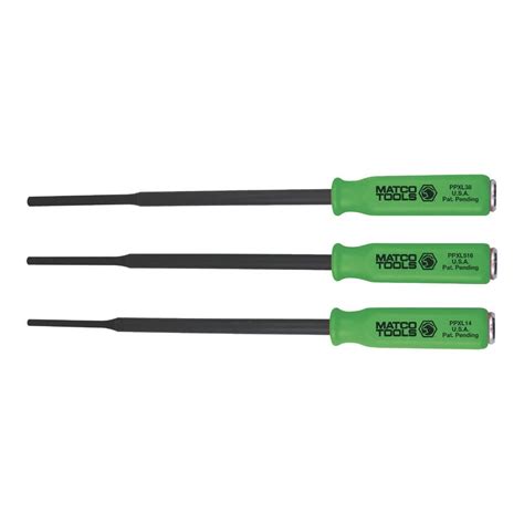 3 PIECE 16" LONG PIN PUNCH SET SPPXL3PC | Matco Tools