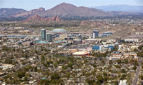 Tempe, Arizona Skyline stock image. Image of business - 29605327