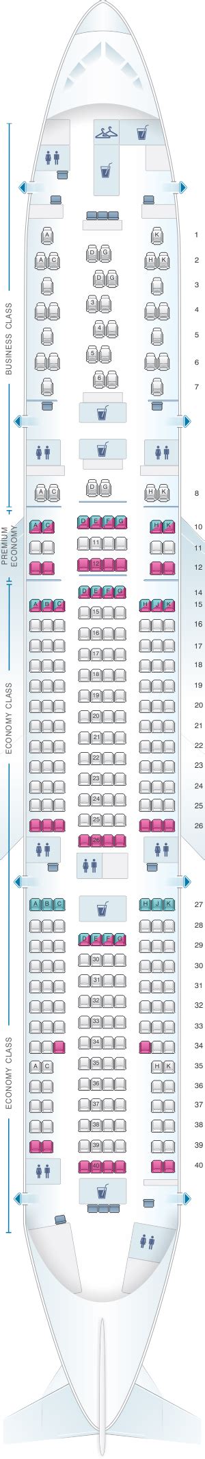 Austrian Airlines Boeing 777 200 Seating Chart - Chart Walls