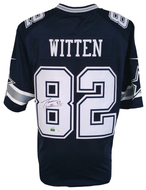 Jason Witten Signed Cowboys Nike Game Replica Jersey (JSA COA & Witten ...