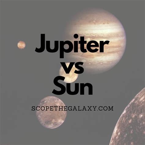 Jupiter vs Sun (How Are They Different?) | Scope The Galaxy