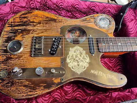 Johnny Depp shows off custom Pirates Of The Caribbean-inspired guitar