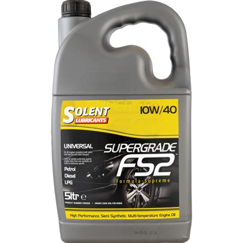 Solent Lubricants Plus 10W/40 SEMI SYNTHETIC ENGINE OIL 5LTR SOL-740 ...