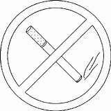 No Smoking Sign Coloring Page  Team Coloring sketch template
