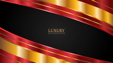 Luxury red gold black shiny abstract background 11469576 Vector Art at ...