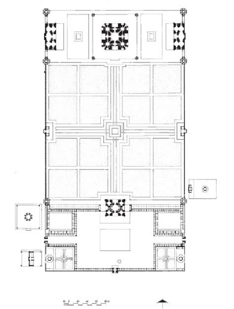 Plan of preserved Taj Mahal complex (Drawing Richard A Barraud and Ebba ...