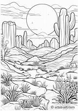 Desert Coloring Pages » Free Download Artus Art sketch template