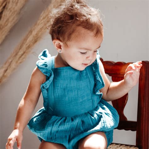 Maya summer dress- Light sage - Social Bee Baby