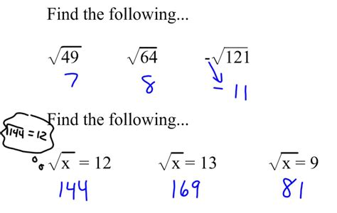 square roots/estimating square roots - D.C. Everest Junior High Pre-Algebra