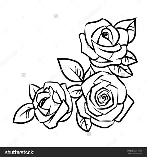 Blooming Rose Drawing | Free download on ClipArtMag