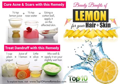 Top 10 Lemon Beauty Benefits for Your Skin and Hair | Top 10 Home Remedies