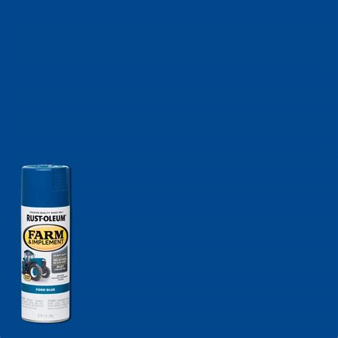 Rust-Oleum 12 oz. Farm & Implement Ford Blue Gloss Enamel Spray Paint (6-Pack) 280131 - The Home ...