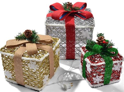 Deluxe Lighted Gift Boxes | Christmas