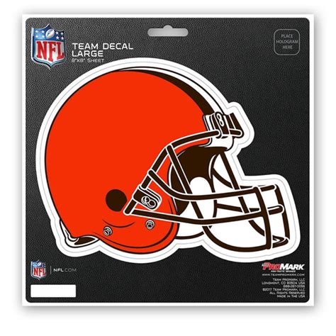 Cleveland Browns Helmet - 8x8 Vinyl Sticker at Sticker Shoppe