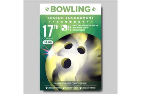 Bowling Poster Vector. Sport Event Graphic by pikepicture · Creative ...