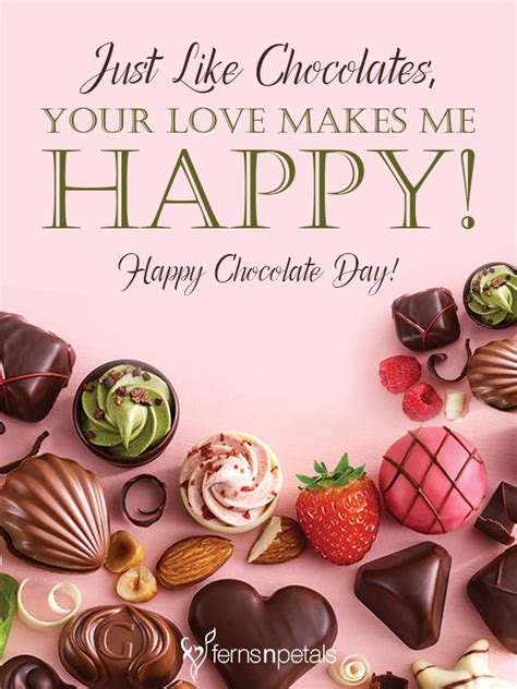 Happy Chocolate Day Quotes | Chocolate Day Messages and Wishes - Ferns ...