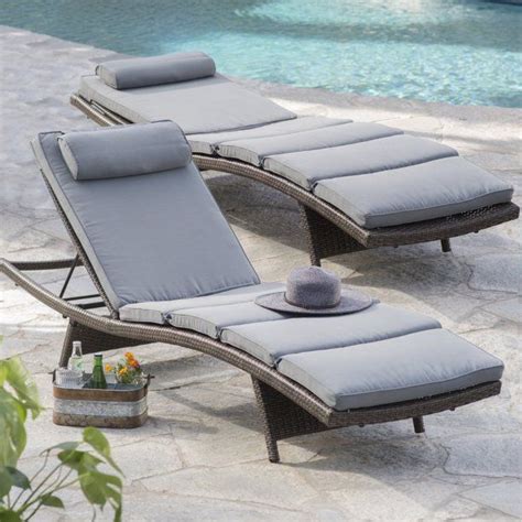 Coral Coast Sola All-Weather Wicker Adjustable Chaise Lounge - Set of 2 - Walmart.com in 2020 ...