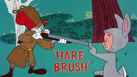 Hare Brush 1955 Merrie Melodies Bugs Bunny and Elmer Fudd Cartoon Short ...