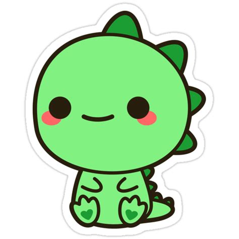 "Kawaii Dinosaur" Stickers by peppermintpopuk | Redbubble