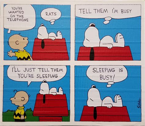 Peanuts comic strip made out of duct tape : r/peanuts