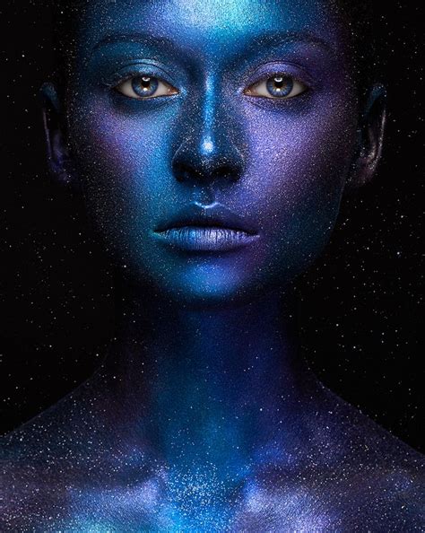 Galaxy. on Behance (With images) | Body painting, Beauty photography, Body art painting